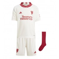 Camiseta Manchester United Raphael Varane #19 Tercera Equipación Replica 2023-24 para niños mangas cortas (+ Pantalones cortos)